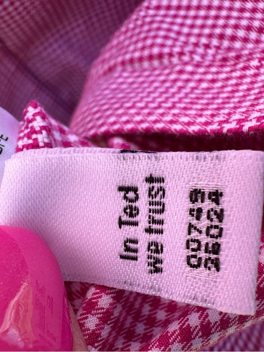 Ted Baker Endurance Pink/Red Gingham Check Floral Collar Cuffs Men’s 15.5 32/33 - Picture 7 of 8